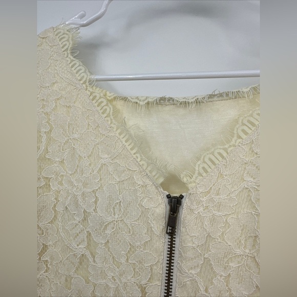 Diane Von Furstenberg DVF Zarita Ivory Stretch Lace Dress Sz 4 NWOT - Picture 8 of 10